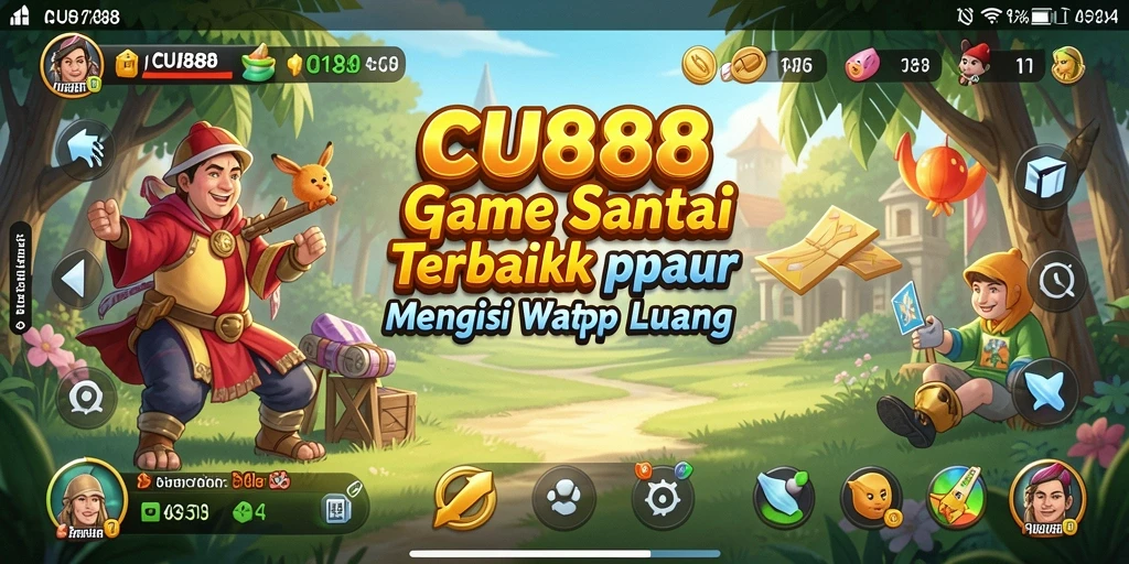Tampilan gameplay CU888 yang cerah dan menarik.