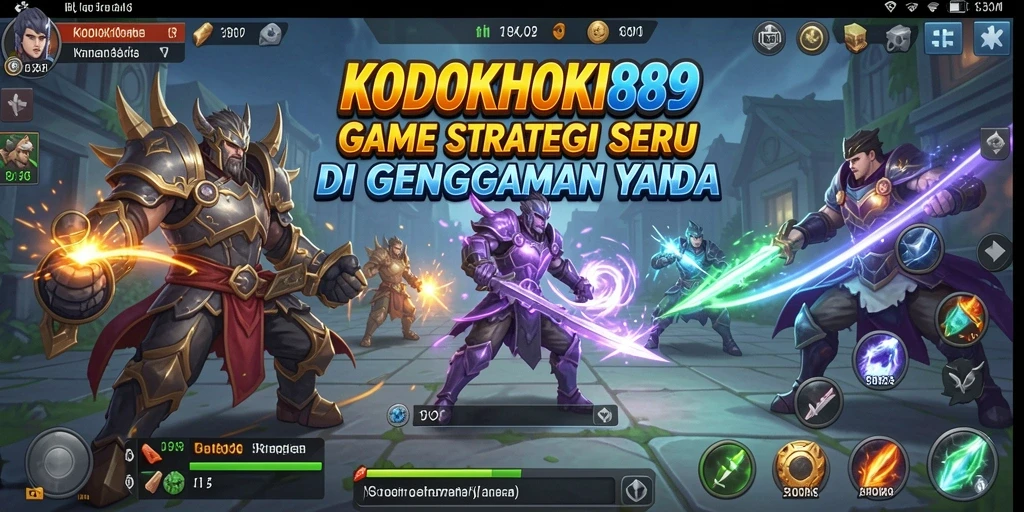 Screenshot gameplay KODOKHOKI889 menampilkan pertempuran strategi yang intens.