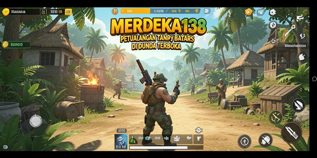 Tampilan menakjubkan dalam gameplay MERDEKA138 yang menggambarkan dunia terbuka.