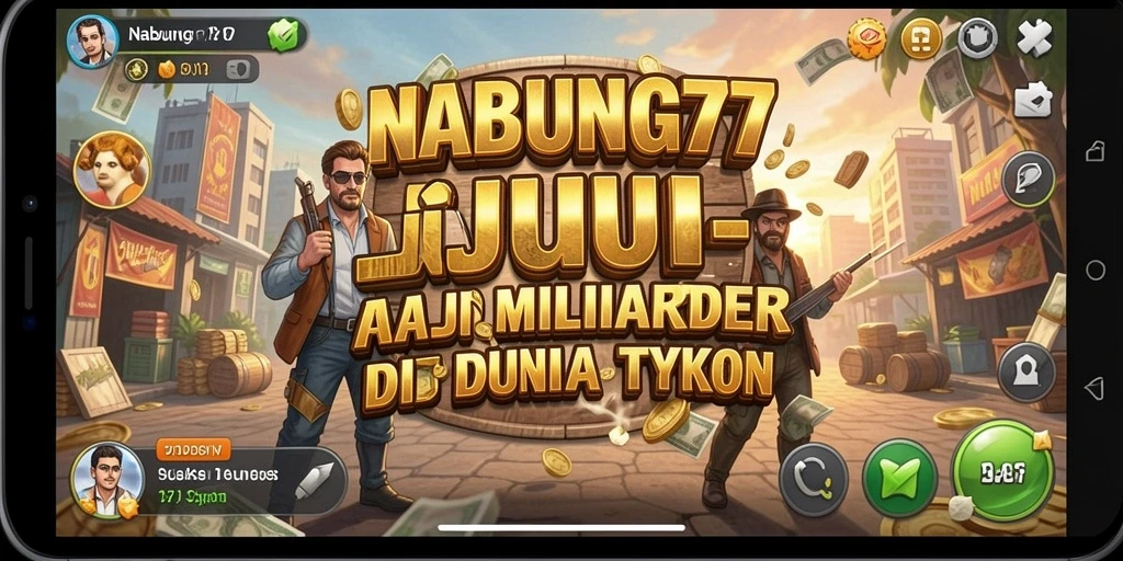Tangkapan layar gameplay NABUNG77 menunjukkan grafis yang menawan dan interaksi bisnis.