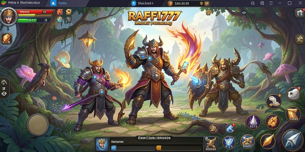 Tampilan gameplay <strong>RAFFI777</strong> yang menegangkan dalam dunia MMORPG.