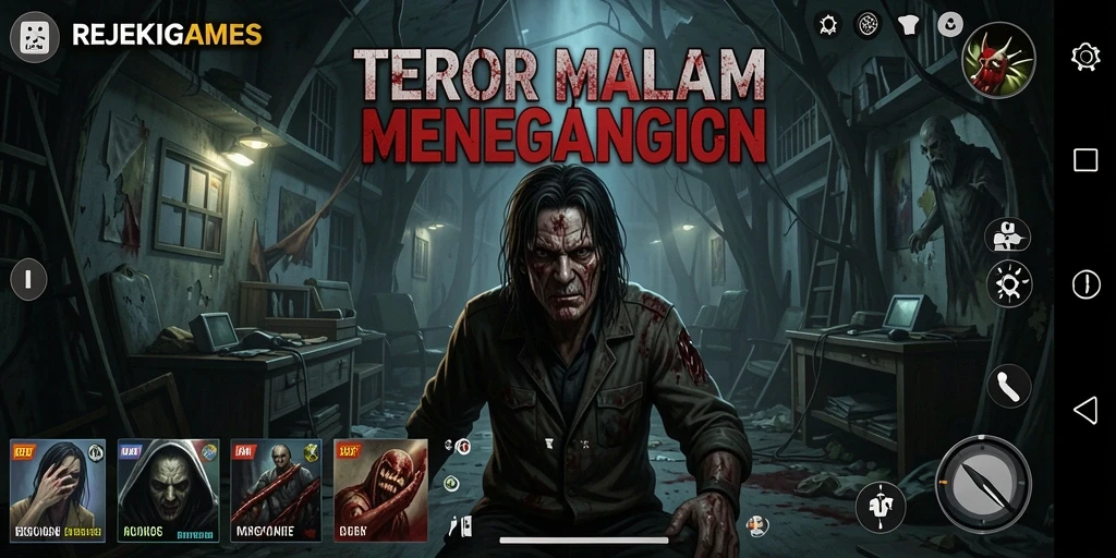 Tangkapan layar menampilkan momen menegangkan di REJEKIGAMES.
