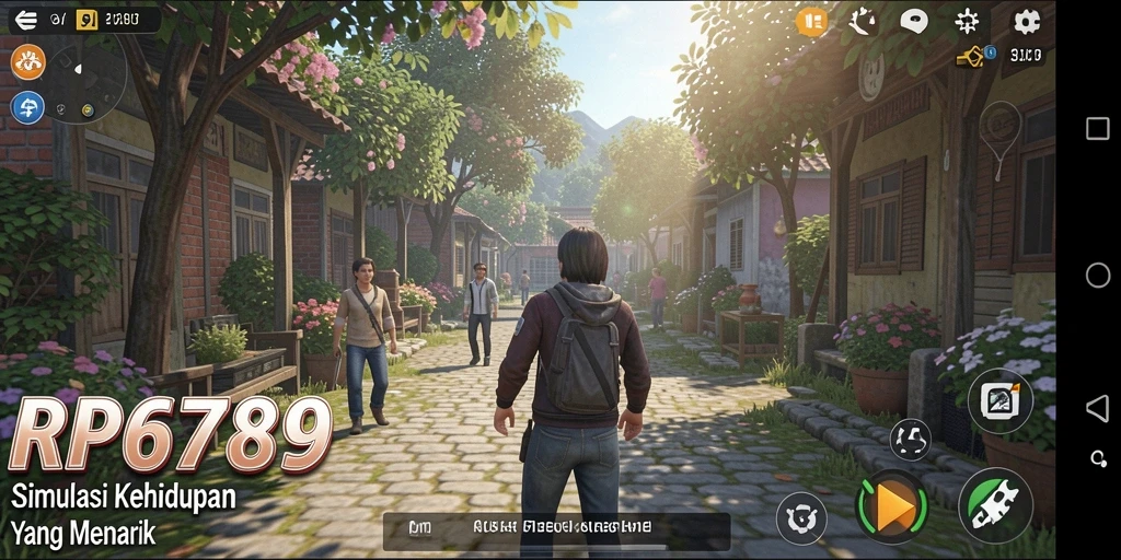 Tampilan gameplay simulasi yang menarik dan interaktif di RP6789.