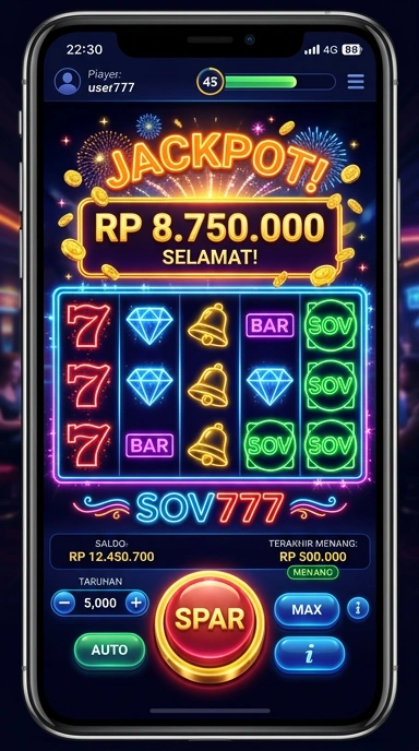 Tangkapan layar aplikasi sov777 yang mudah digunakan.